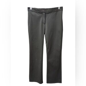 Theory Black Straight Leg Trouser Pants Zip Pockets Size 0